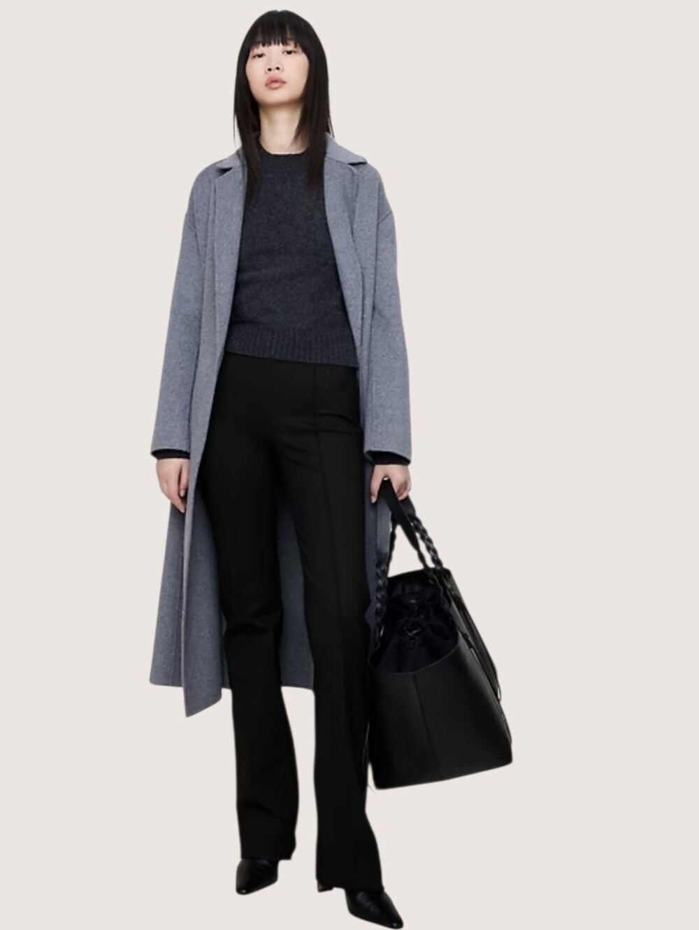 Banana Republic Everywhere Ponte Pull On Pants Black Medium Tall
